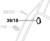 Ecrou à ailettes réf. F 016 L66 136 BOSCH